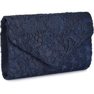 UBORSE Lace Evening Clutch for Women Elegant Formal Wedding Party Crossbody Bag